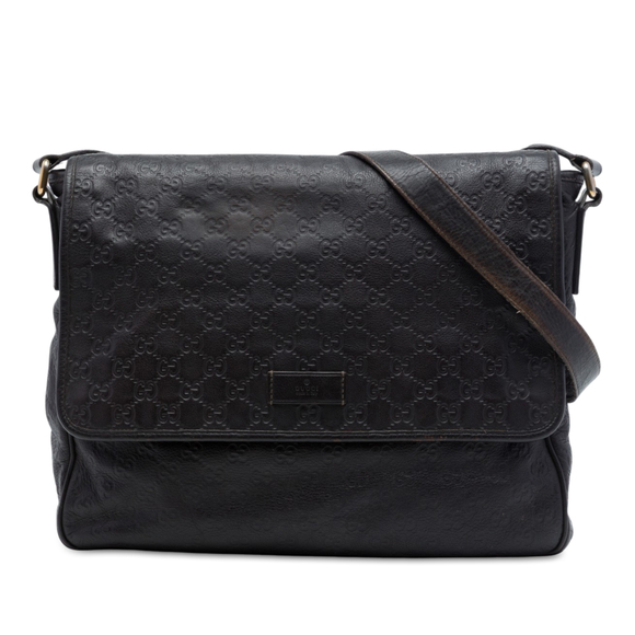 Gucci Handbags - Pre-Loved Gucci Guccissima Messenger Bag